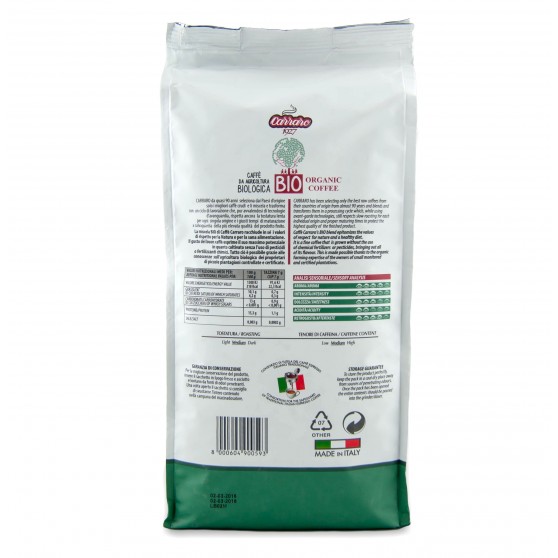 Káva BIO 1000g Carraro