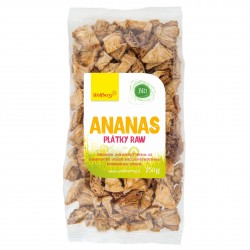 Ananás plátky RAW BIO 250 g Wolfberry