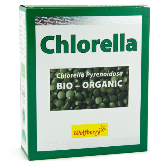 Chlorella BIO 90 g 450 tbl Wolfberry - doplněk stravy