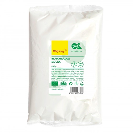 Mandľová múka BIO 400 g Wolfberry