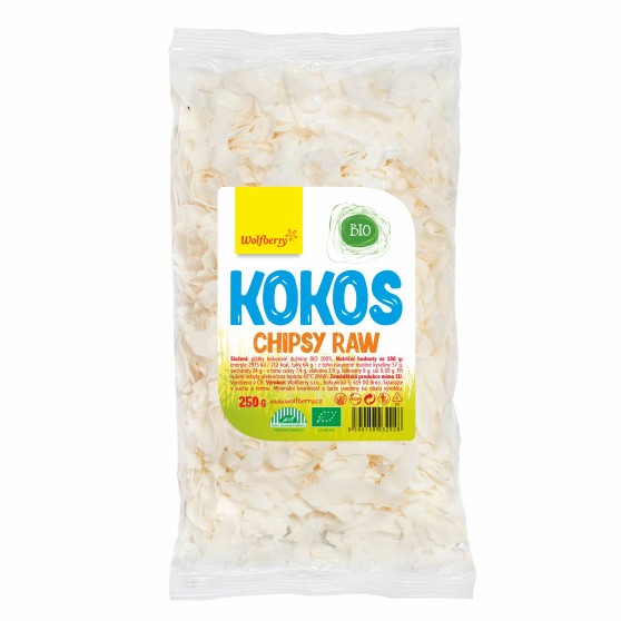 Kokosové chipsy BIO 250 g Wolfberry