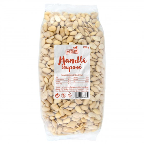 Mandle lúpané 1 kg Medium