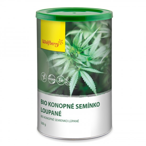 Konopné semienko lúpané BIO 500 g Wolfberry