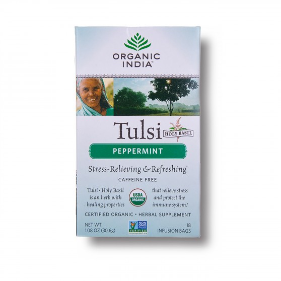 Tulsi s mätou BIO 18 sáčkov Organic India