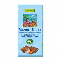 Čokoláda mliečna s náplňou Mandle Tonka BIO 100 g Rapunzel